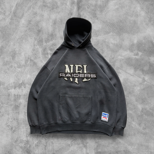 Black Oakland Raiders Hoodie 1990s (XL)