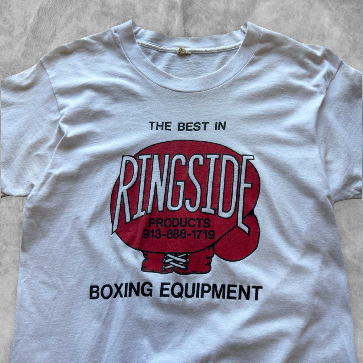 White Ring Side Boxing Shirt 1980a (S)