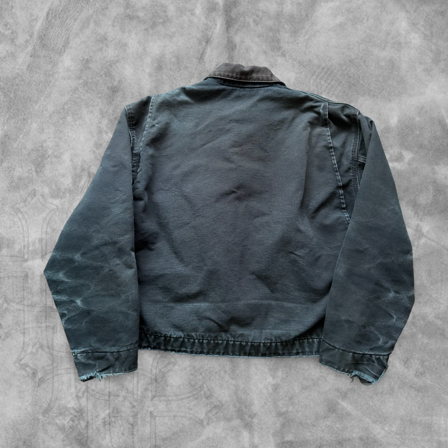 Faded Distressed Black Carhartt  Detroit Jacket 2004 (XL)