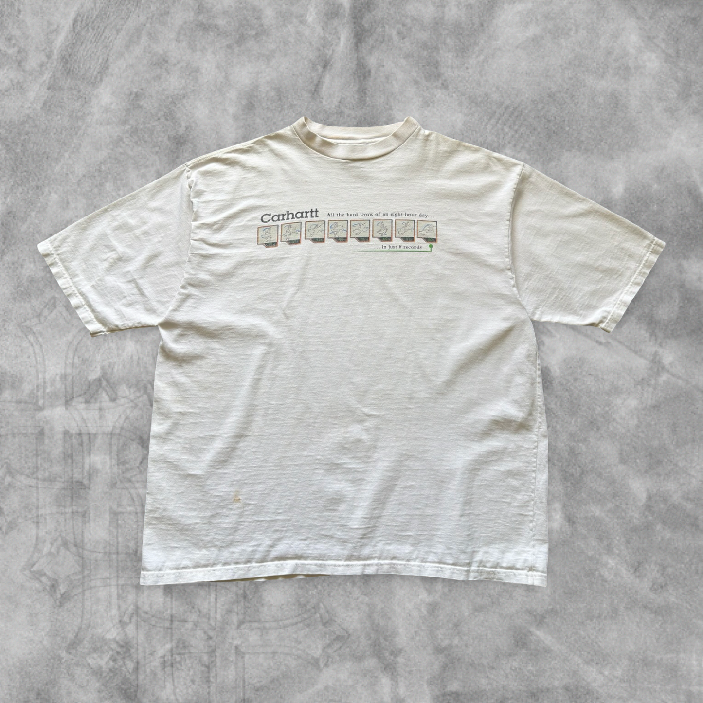 White Carhartt Bull Riding Shirt 1990s (XL)