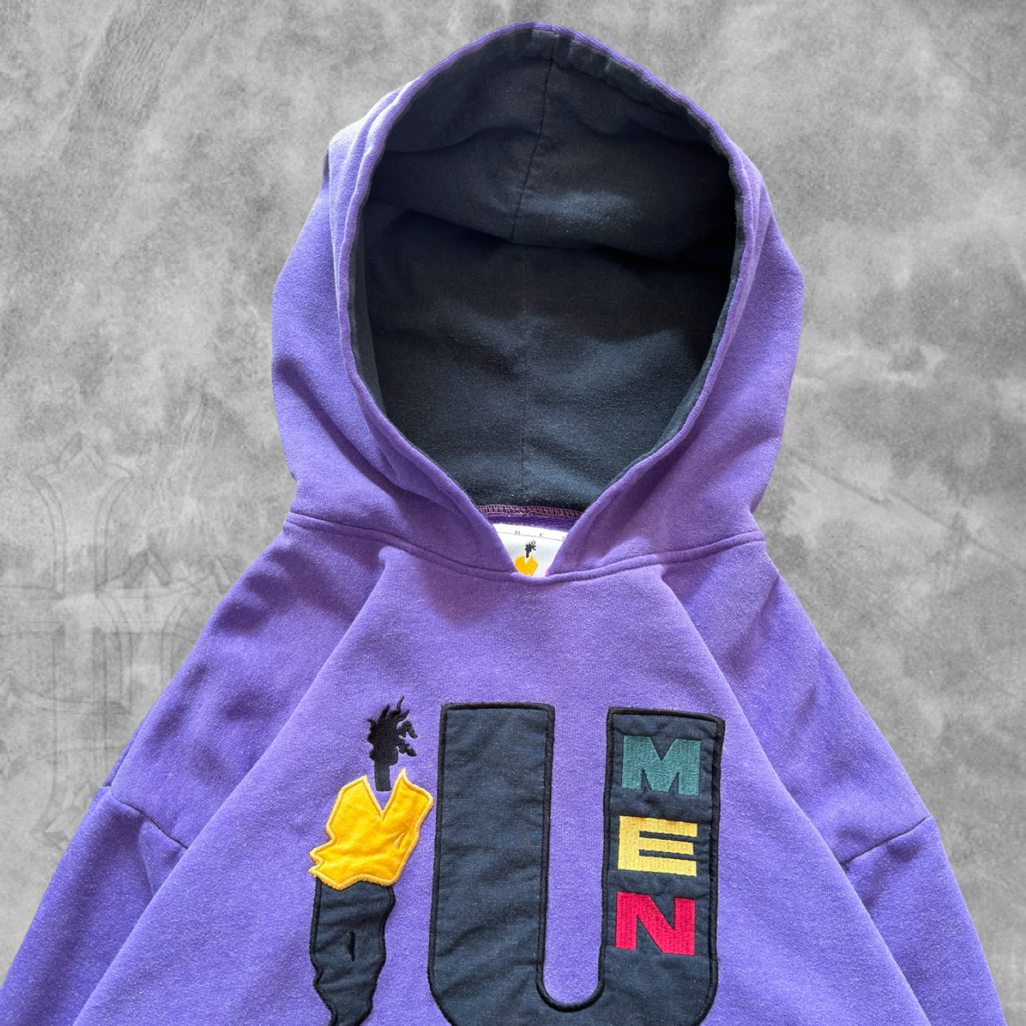 Purple U Men Hoodie 1990s (M)