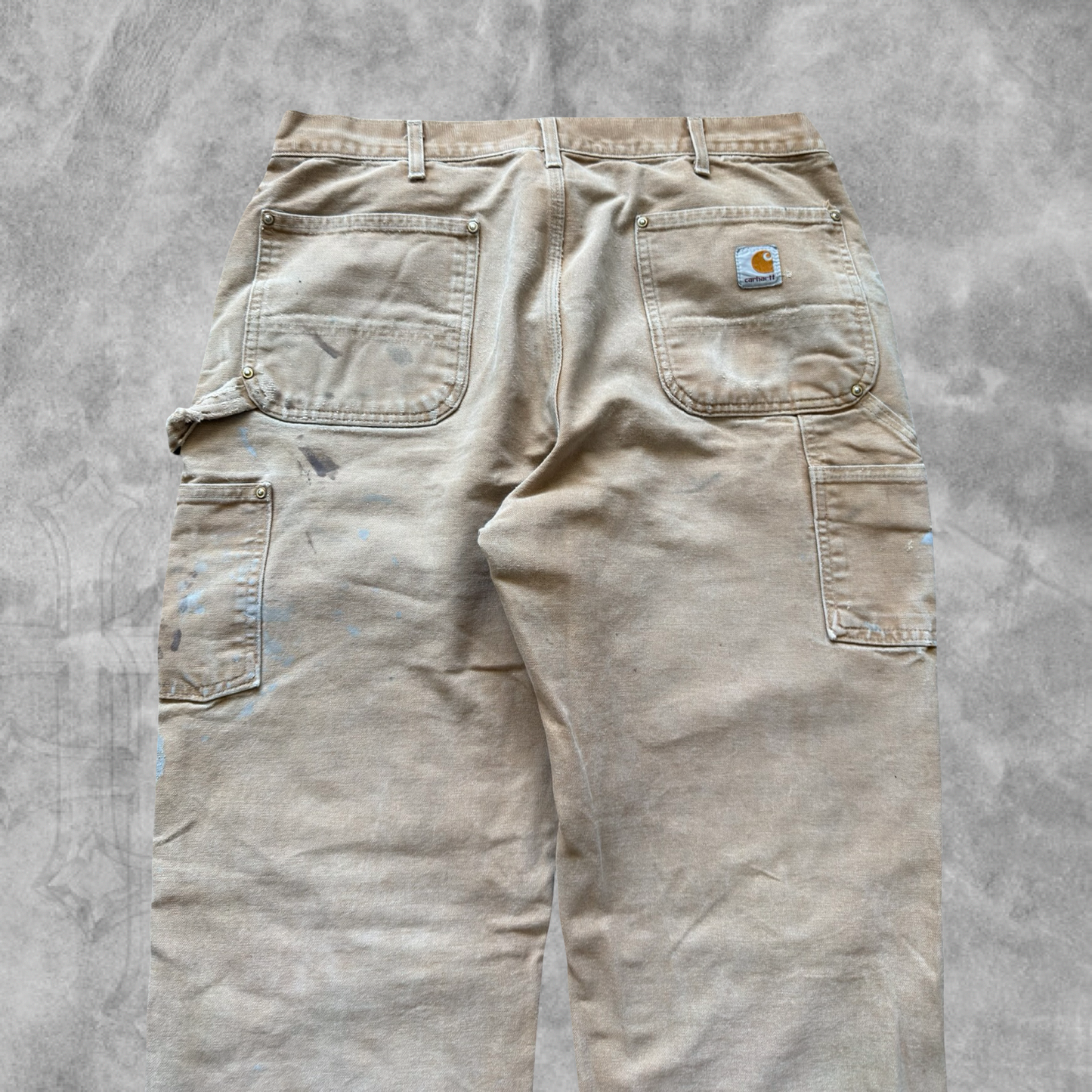 Faded Distressed Carhartt Double Knee Carpenter Pants 2000s (36x34)