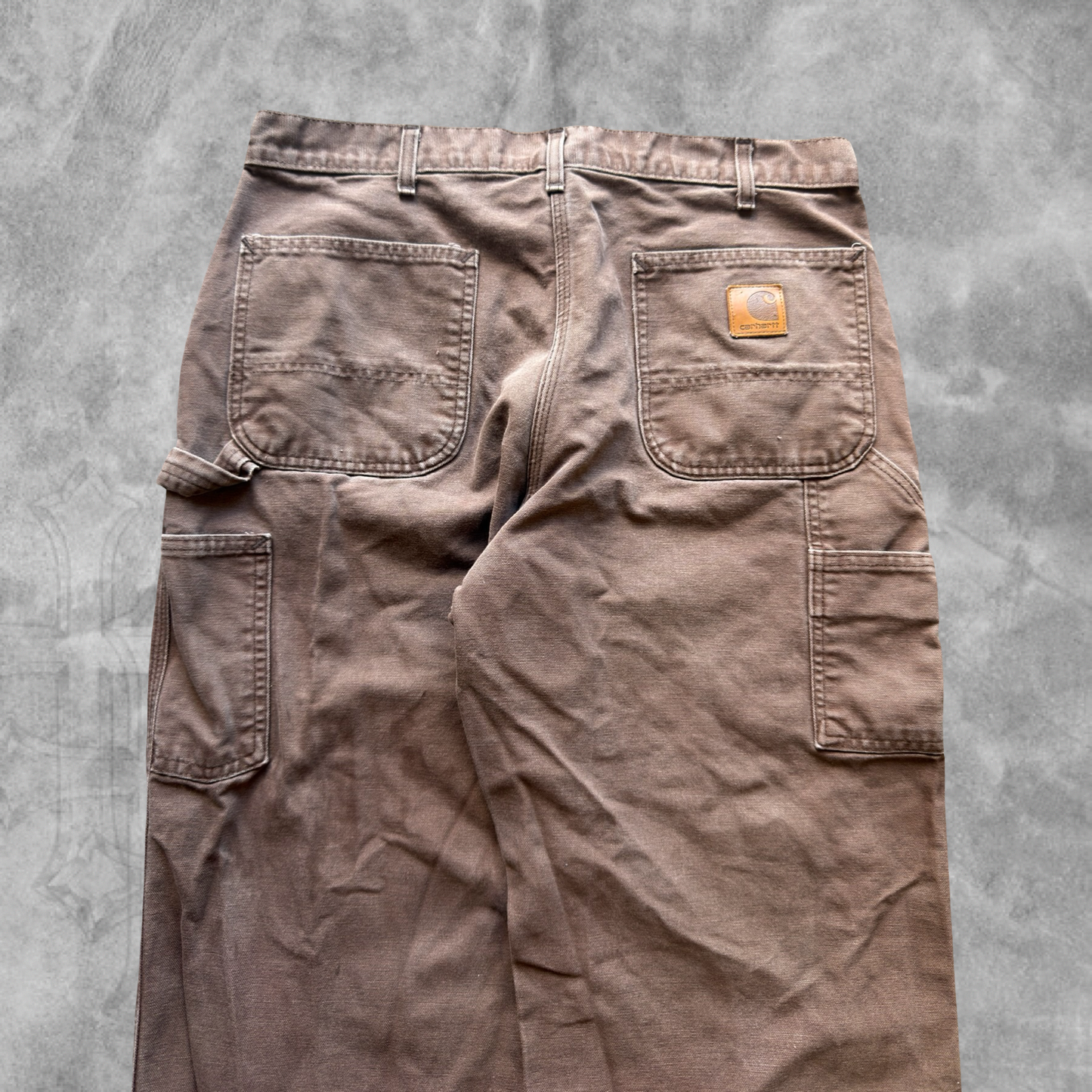 Chocolate Brown Carhartt Carpenter Pants 1990s (36x30)