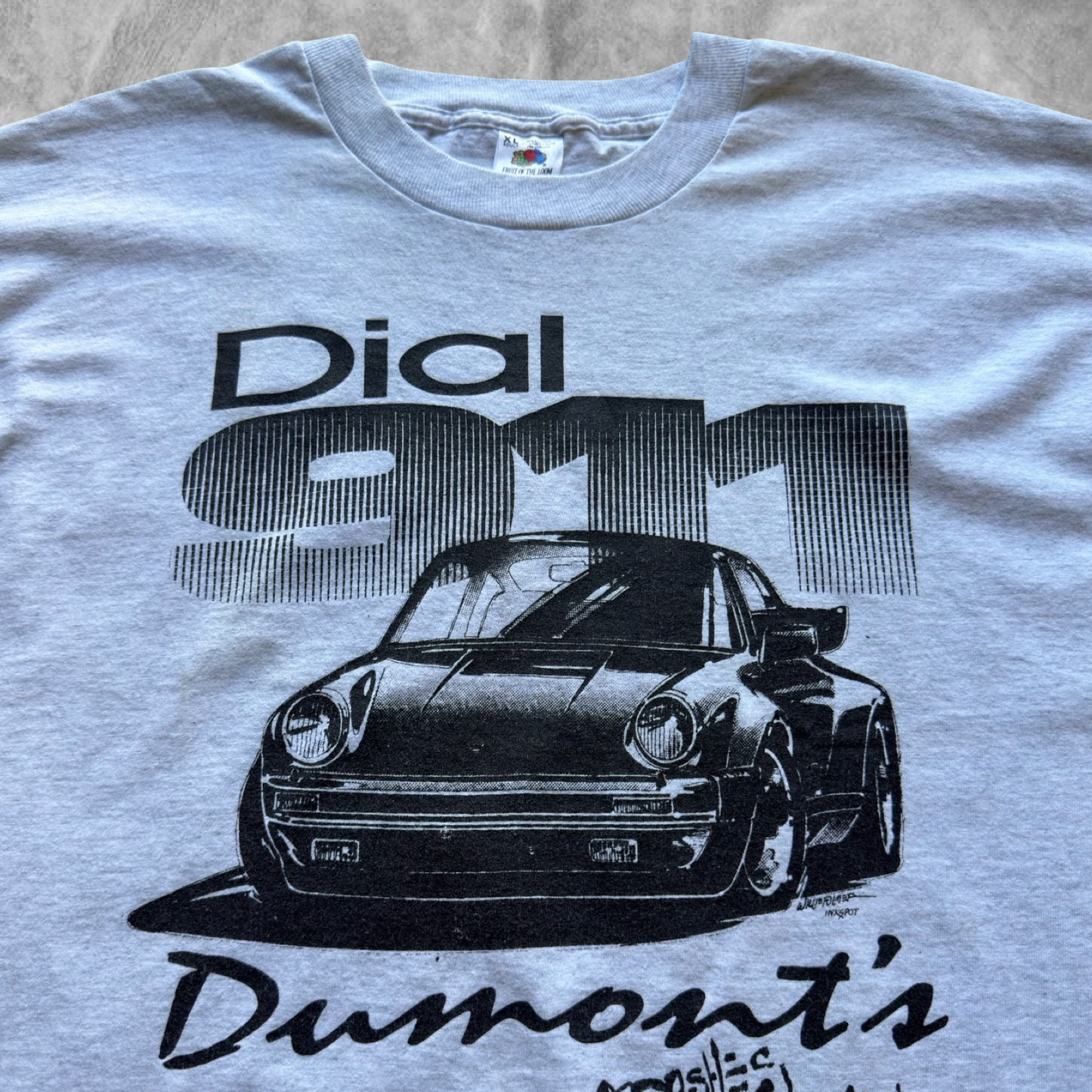 Heather Gray Porsche 911 Shirt 1990s (XL)