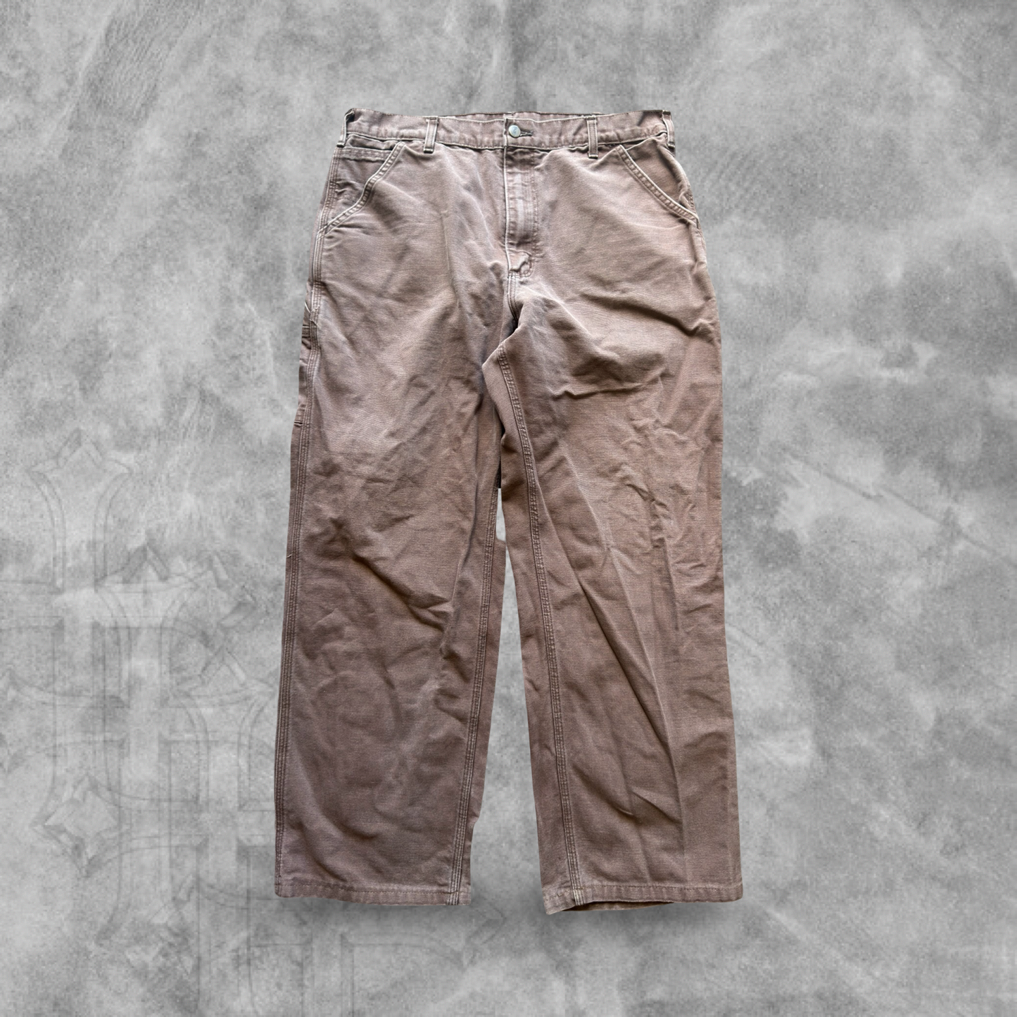 Chocolate Brown Carhartt Carpenter Pants 1990s (36x30)