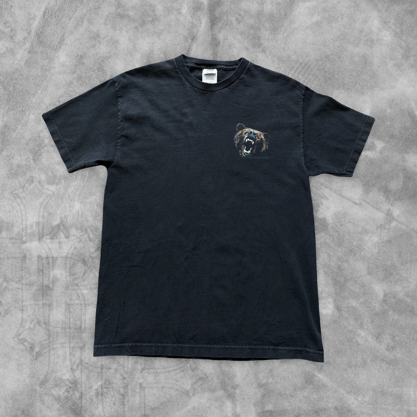 Black Yellow Stone National Park Shirt 1990s (L)