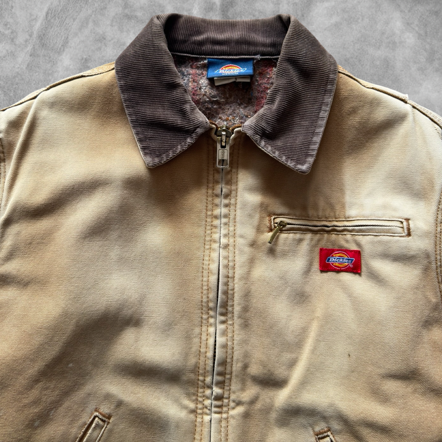 Faded Distressed Dickies Detroit Jacket 1990s (S)