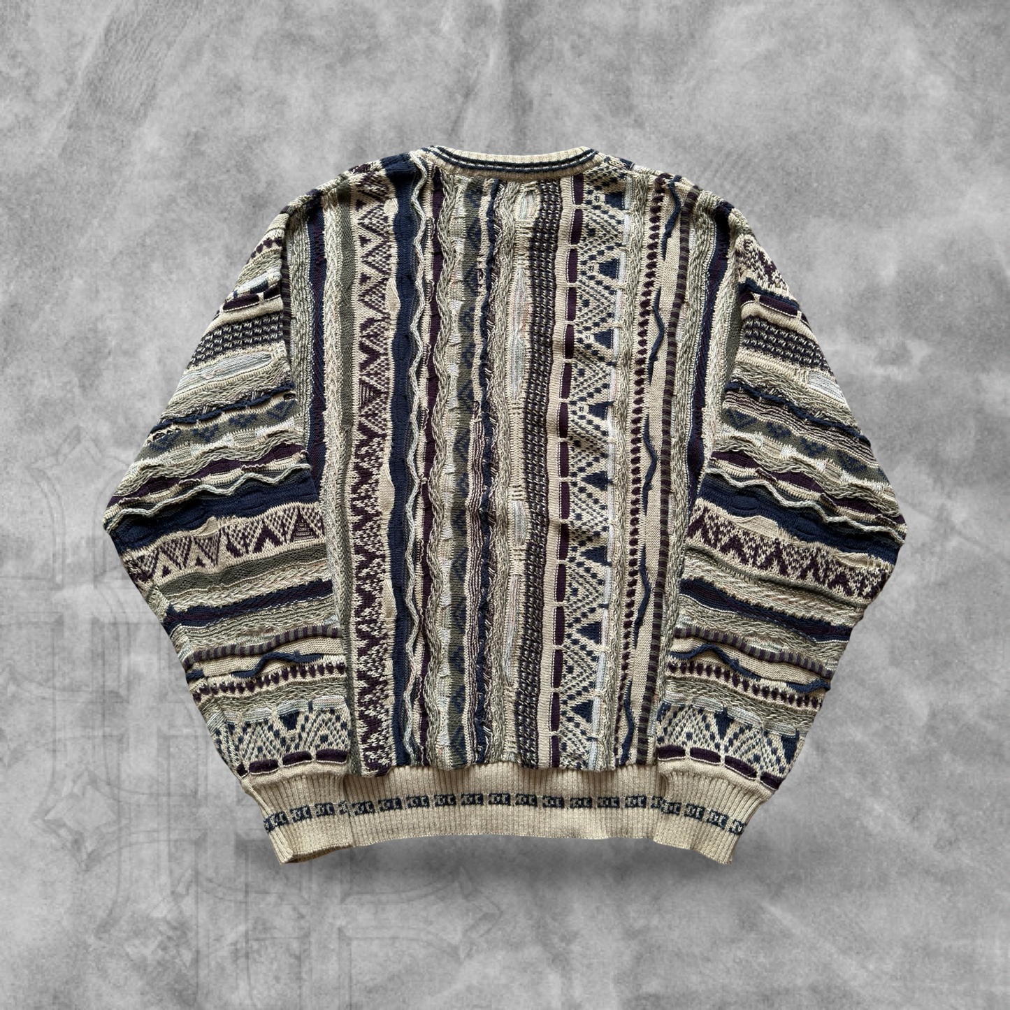 Multicolored Textured Sweater 1990s (L)