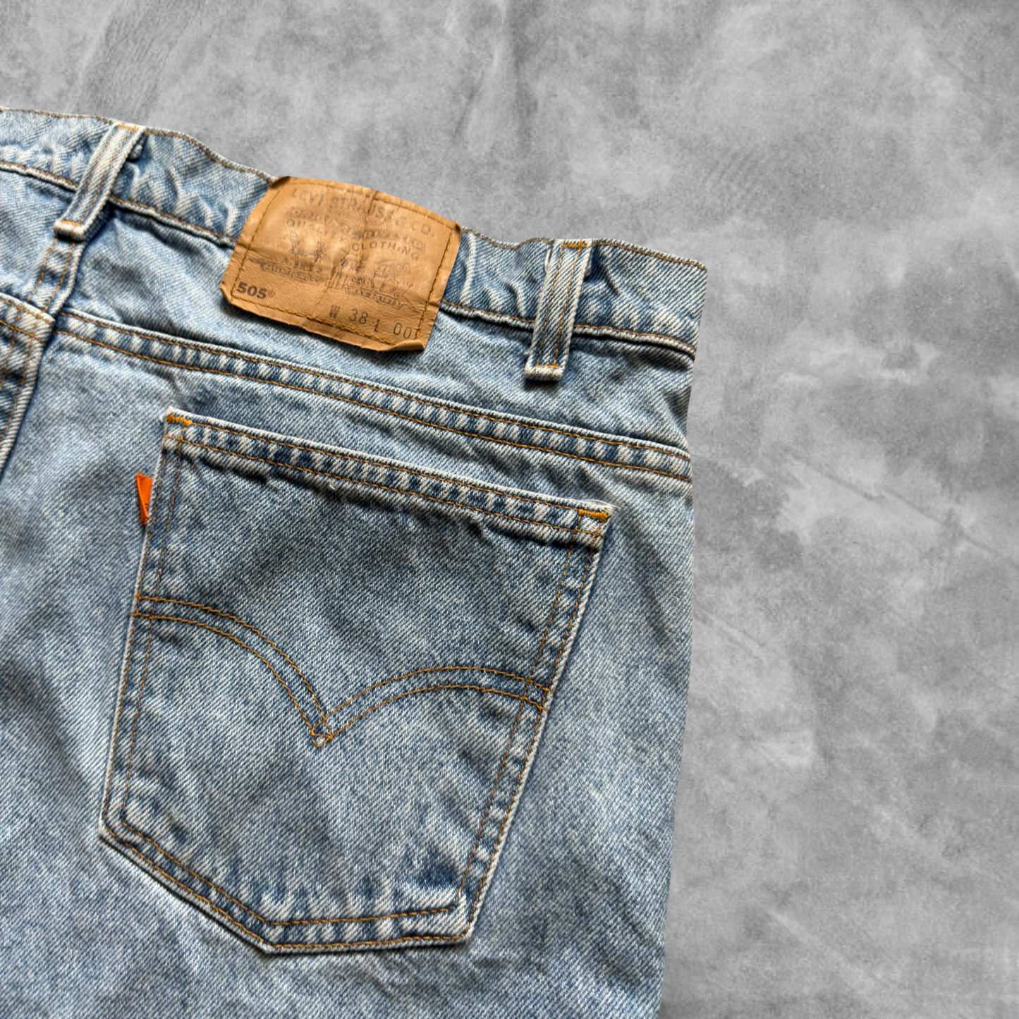 Faded Denim Levi’s Orange Tab Shorts 1990s (36)