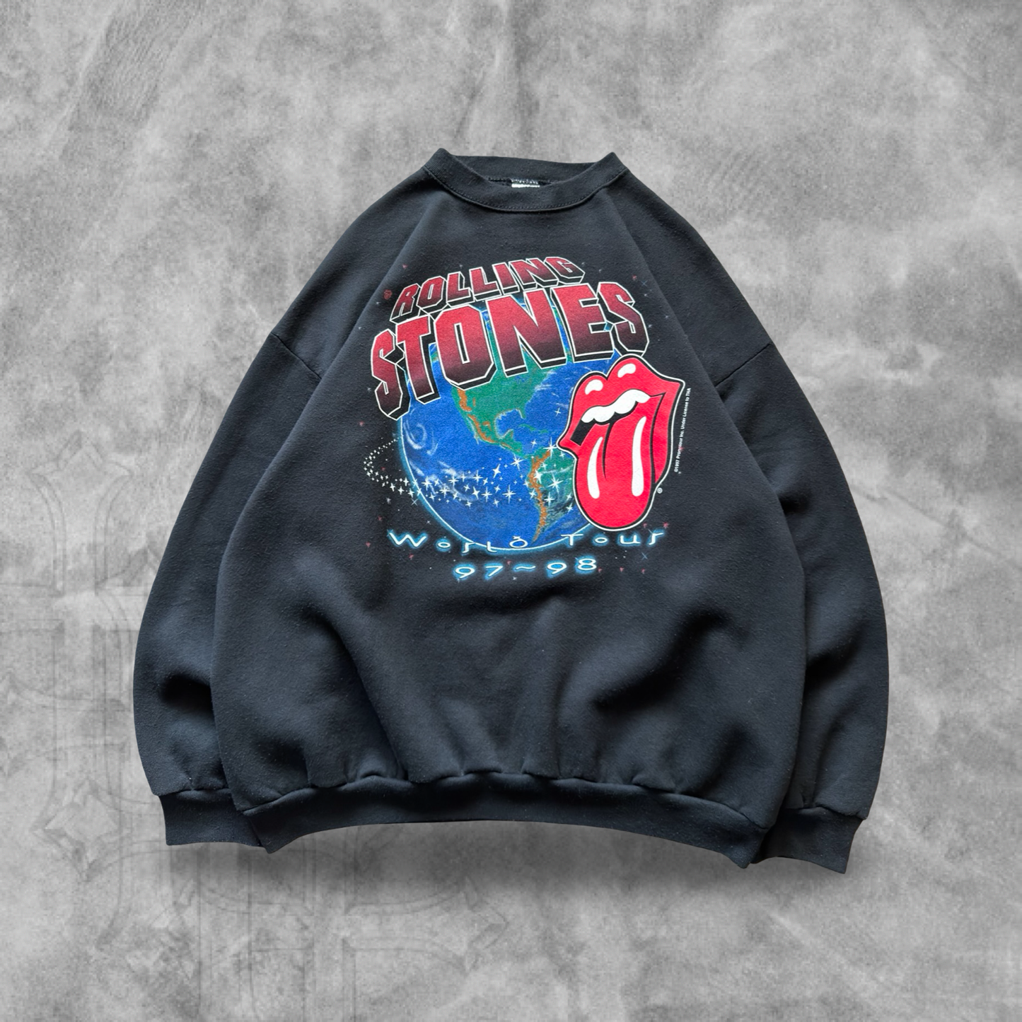 Black Rolling Stones World Tour  Sweatshirt 1997 (XL)