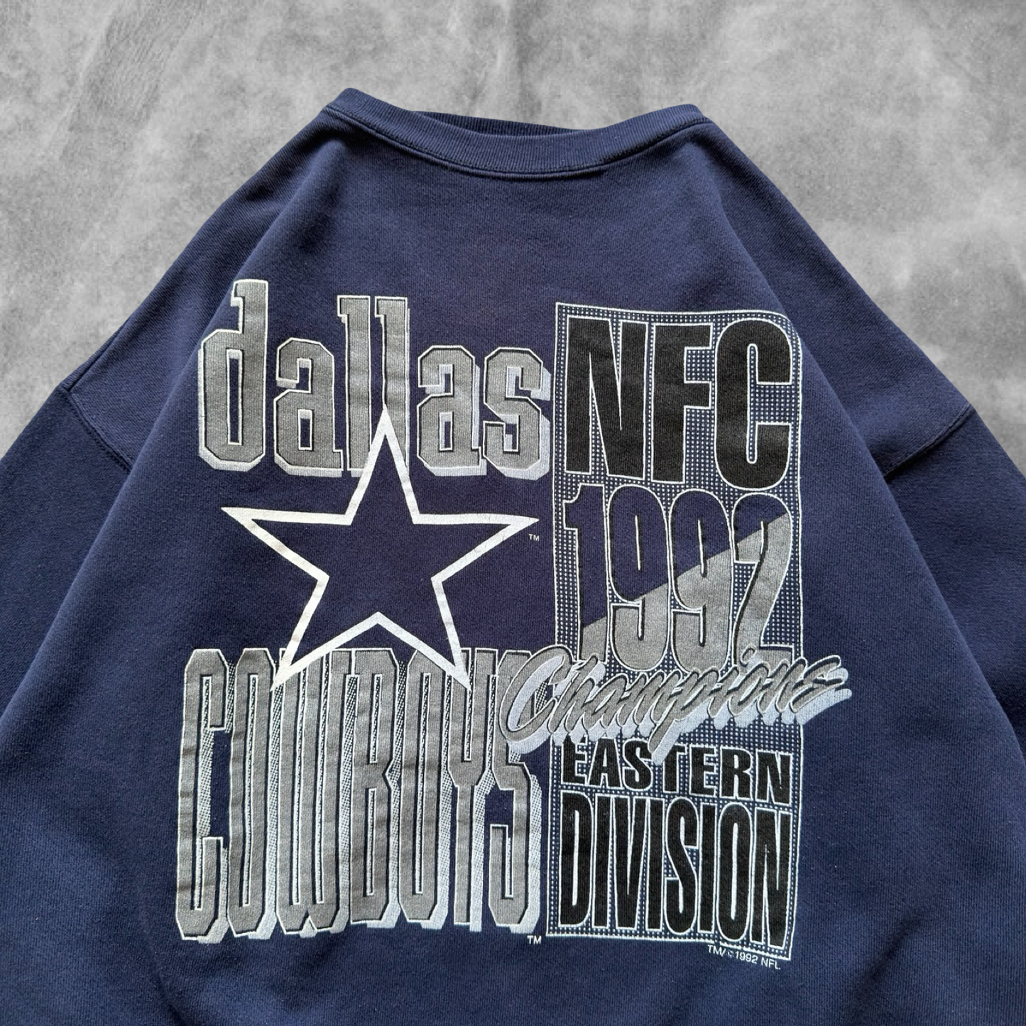 Navy Blue Dallas Cowboys Sweatshirt 1990s (M)