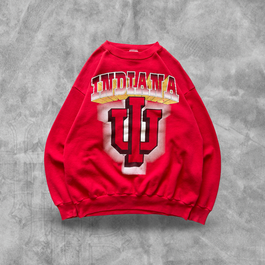 Red Indiana Hoosiers Sweatshirt 1990s (XL)