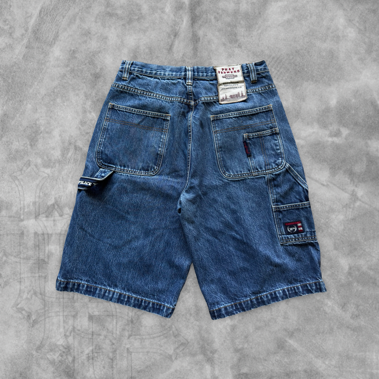 Denim Phat Farm Carpenter Shorts 1990s (31)