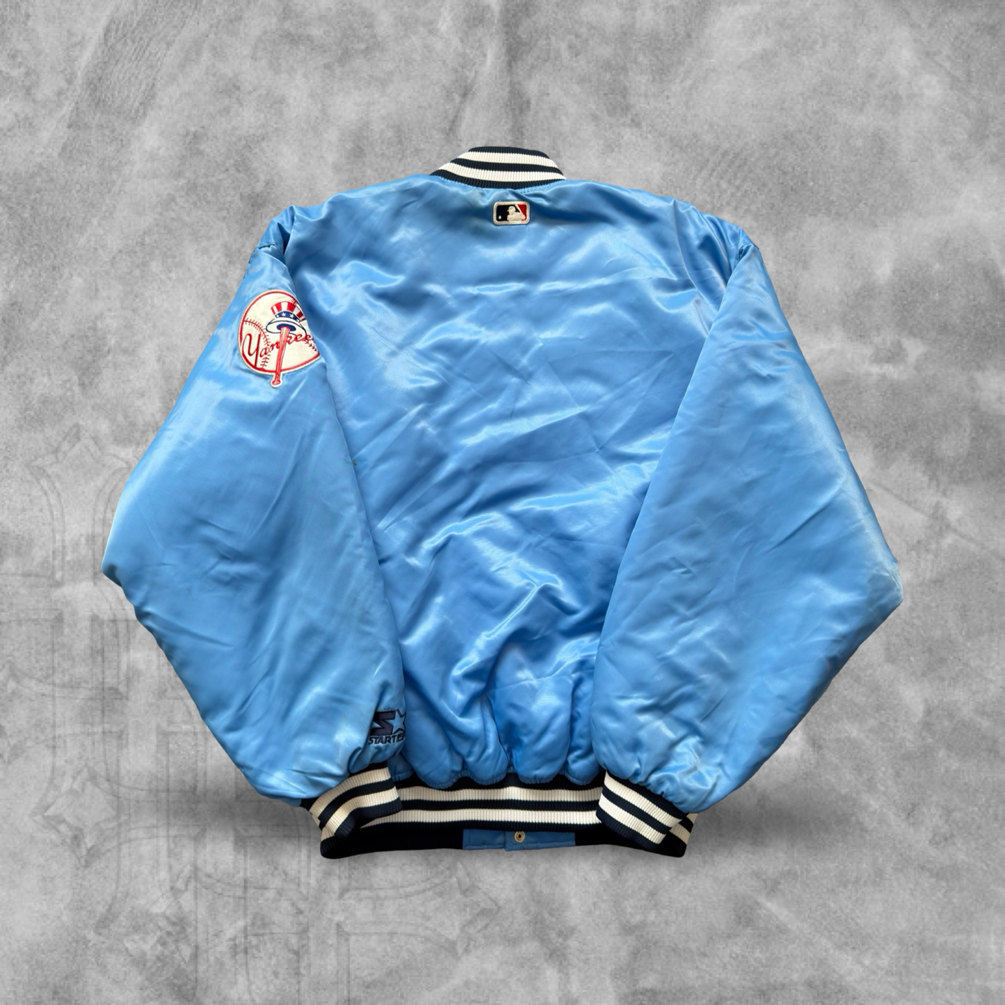 Baby Blue New York Yankees Starter Jacket 1990s (XL)