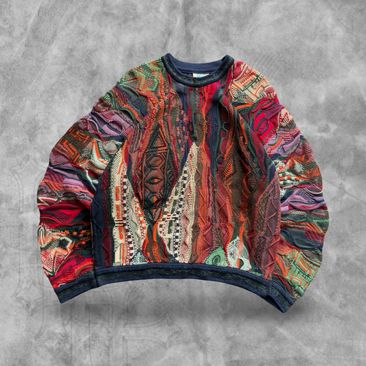 Multicolored Textured Coogi Sweater 1990s (L)