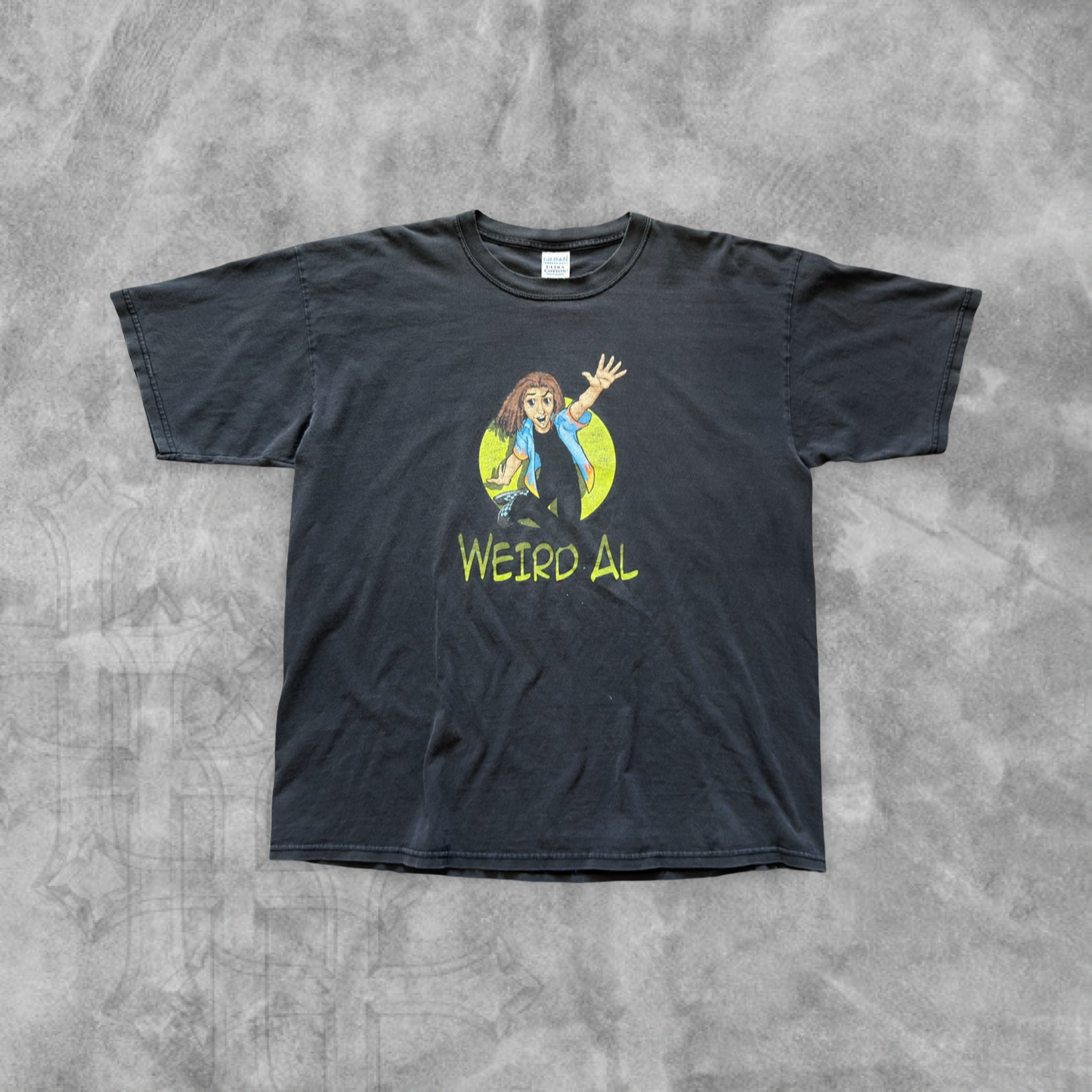 Faded Black Weird AL Shirt 1990s (XL)