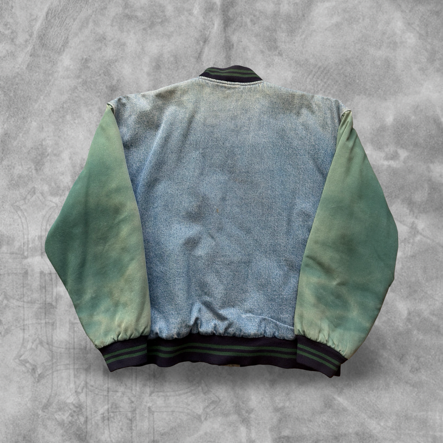 Denim No Fear Varsity Jacket 1990s (L)