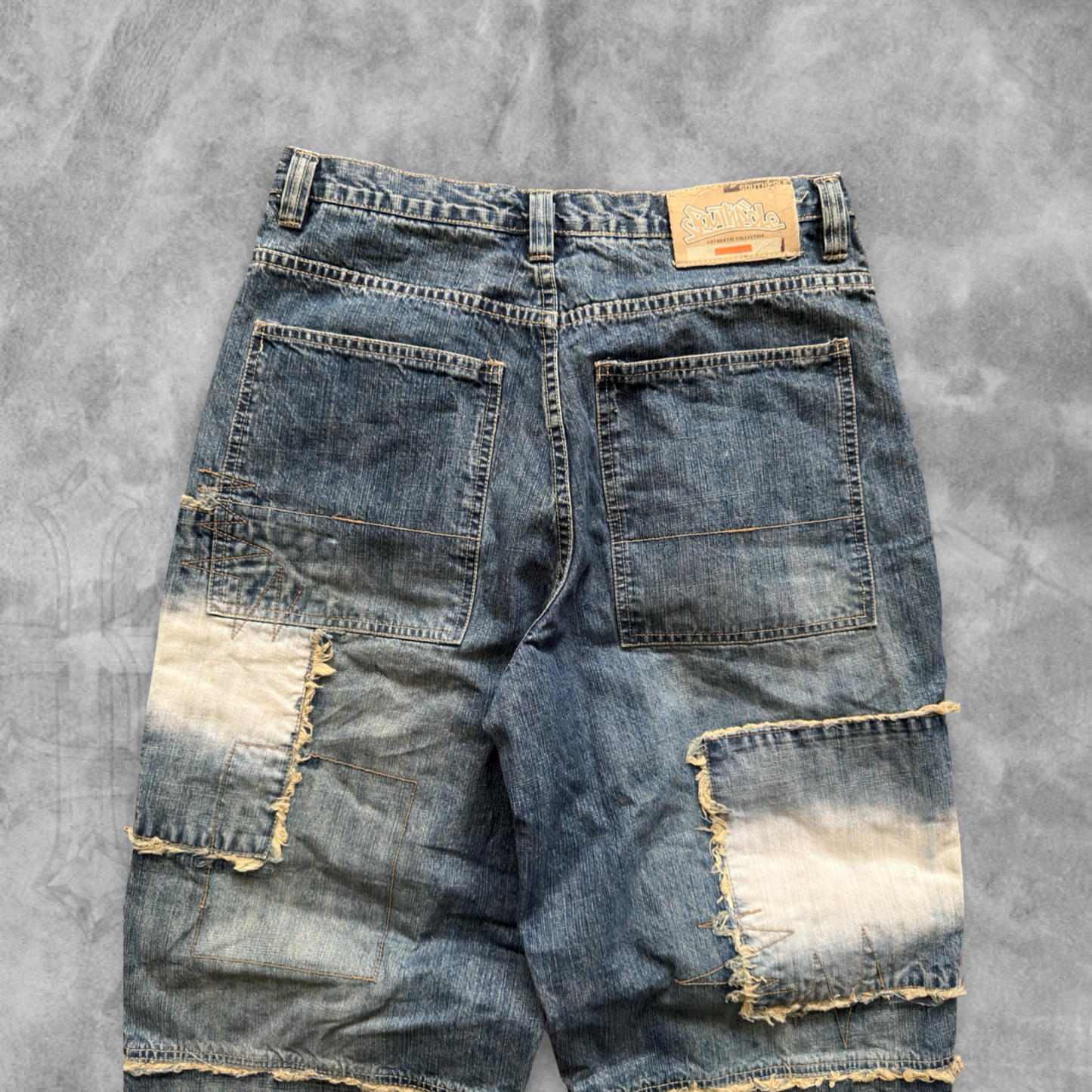 Denim Patch Work South Pole Jeans 2000s (32x30)