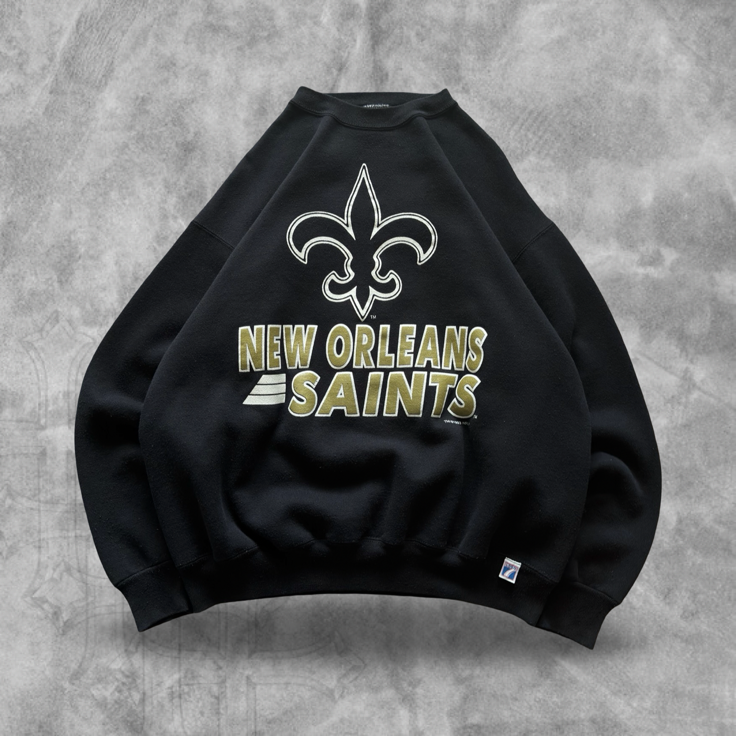 Black New Orleans Saints Sweatshirt 1990s (XL)