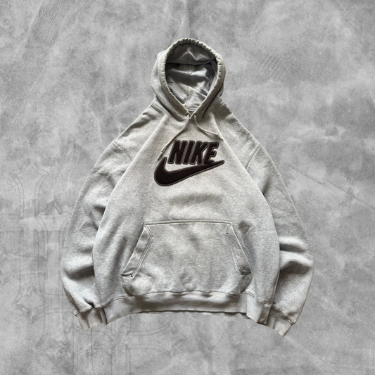 Gray Nike Essential Hoodie 2000s (XL)