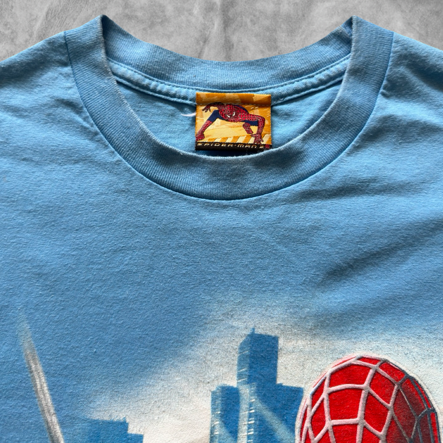 Baby Blue Spider Man 2 Shirt 2004 (XL)