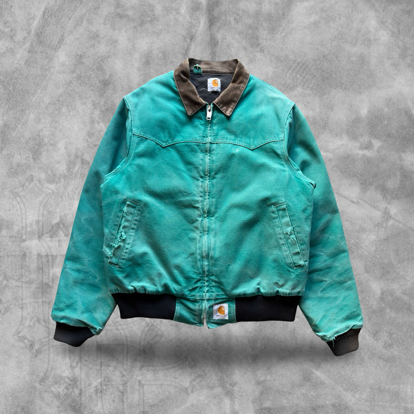 Emraled Green Carhartt Santa Fe Jacket 1990s (L)