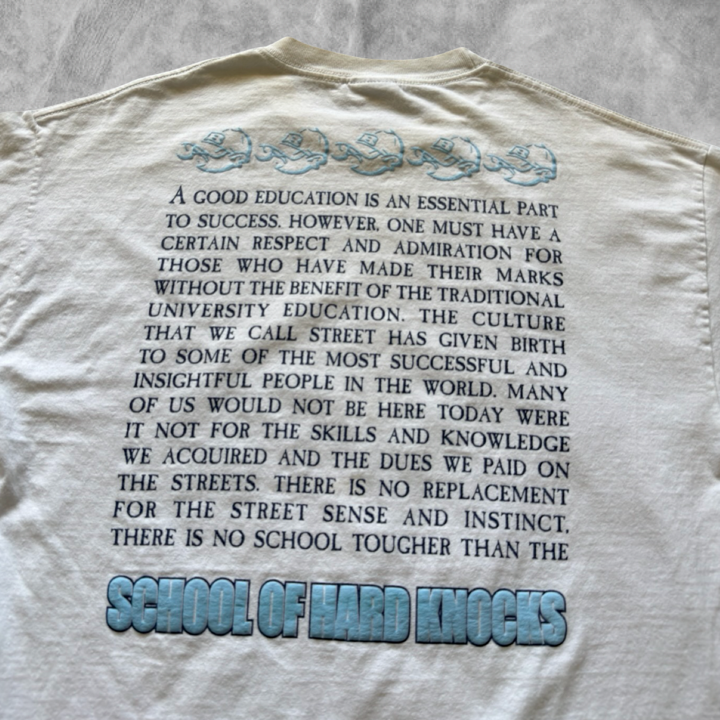 White School Of Hard Knocks Shirt 1990s (XL)