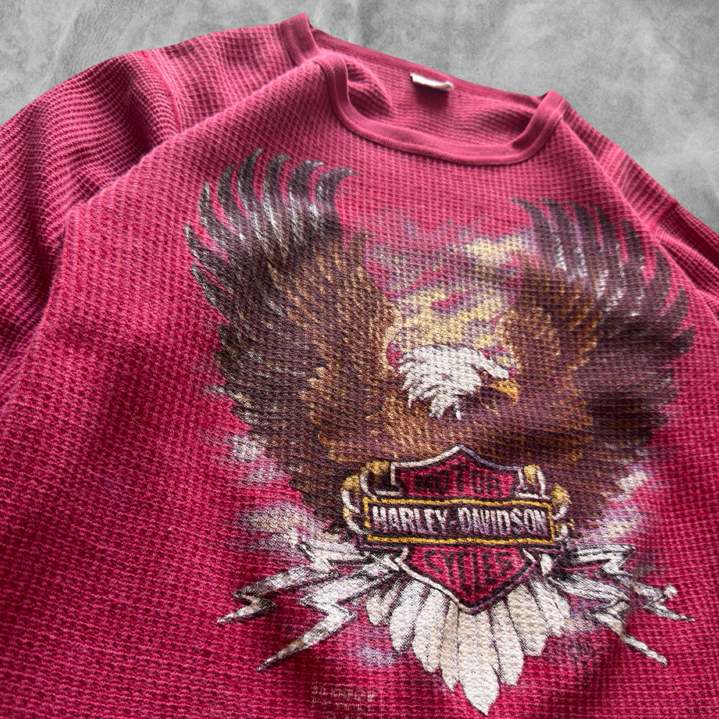 Cherry Harley Davidson Thermal Shirt 1980s (S)