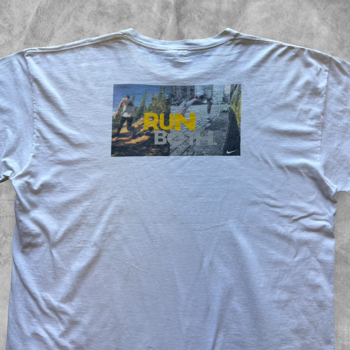 White Run Both Nike Shirt 1990s (XL)
