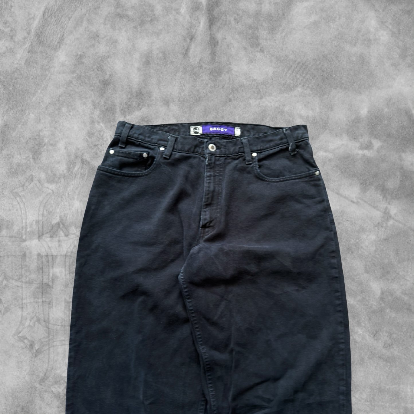 Black Denim Levi’s Silver Tab Baggy Jeans 1990s (34x34)