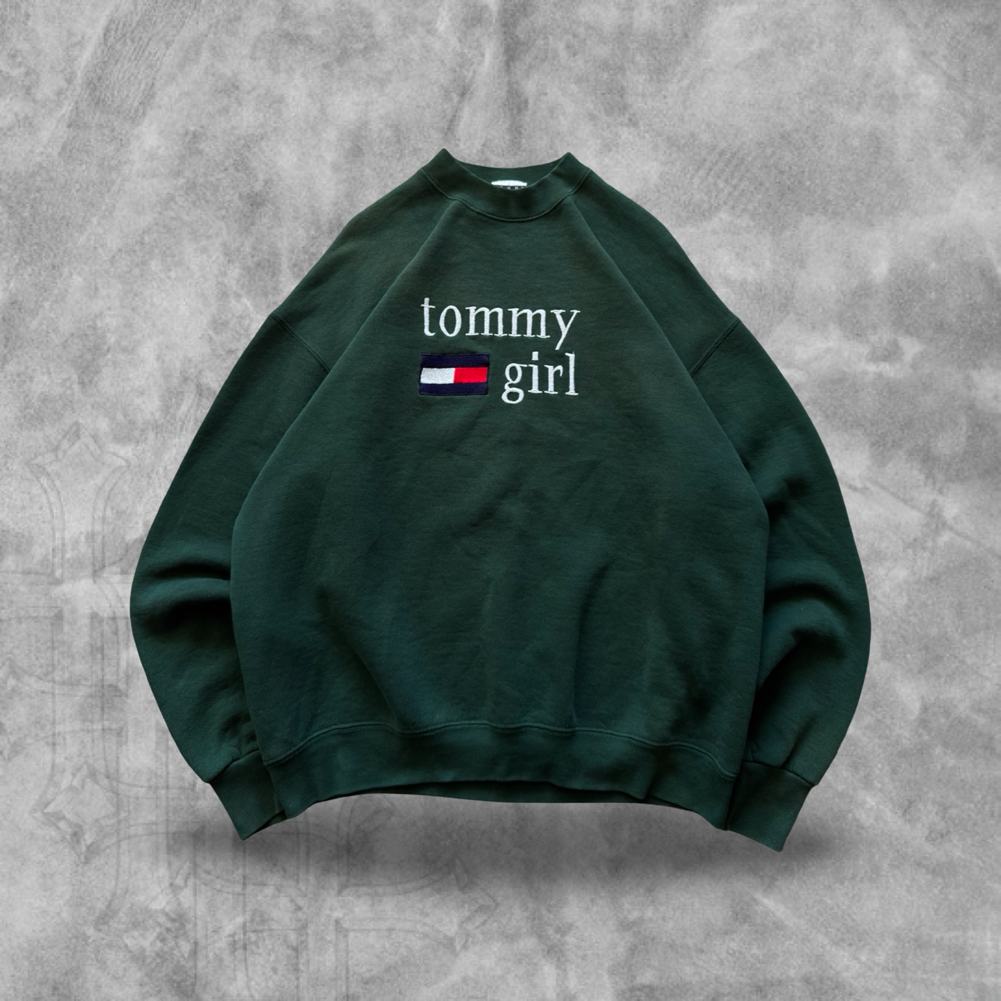 Forrest Green Tommy Hilfiger Sweatshirt 1990s (L)
