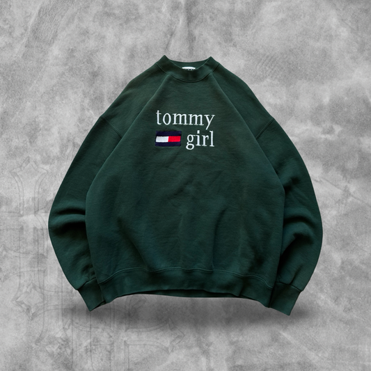 Forrest Green Tommy Hilfiger Sweatshirt 1990s (L)
