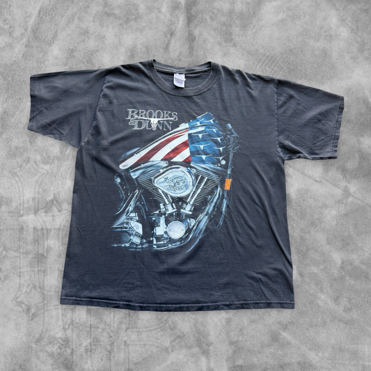 Black Brooks N Dunn Asphalt Cowboy Shirt 1990s (L)
