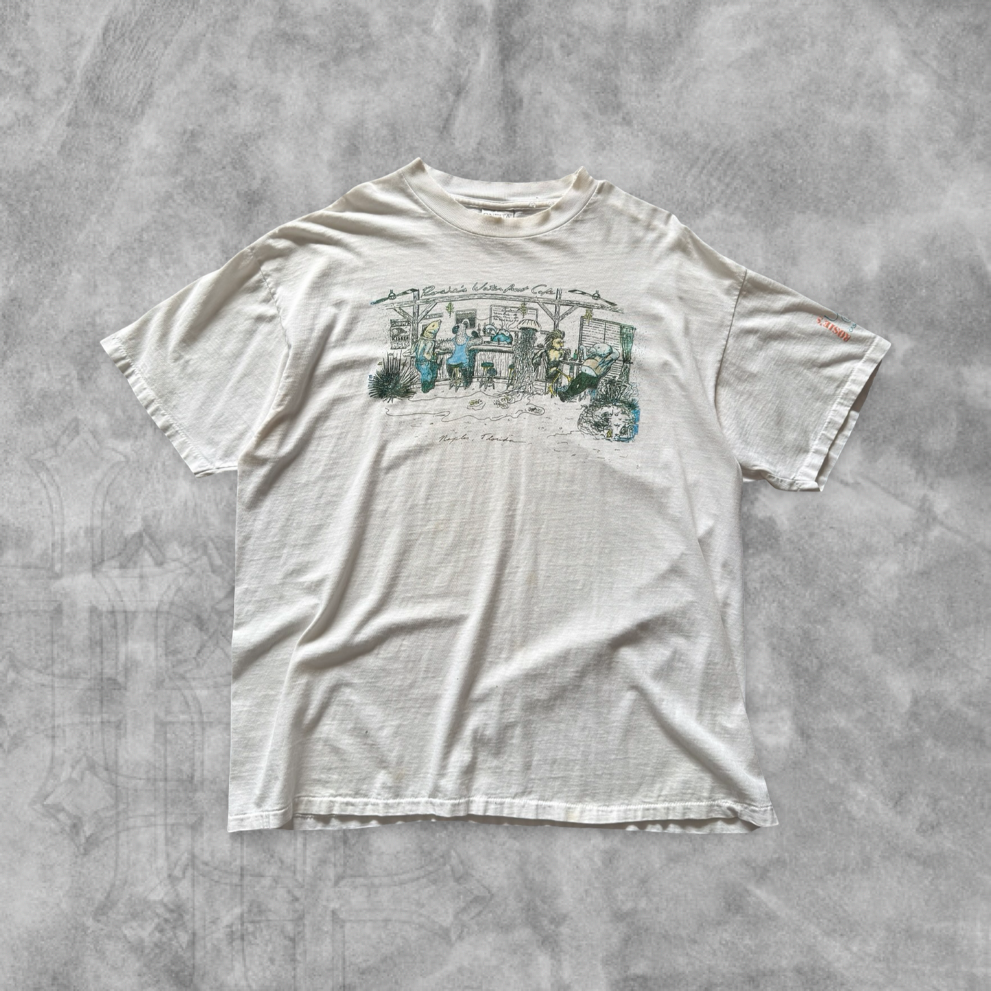 White Rosie’s Water Front Cafe Shirt 1990s (XXL)