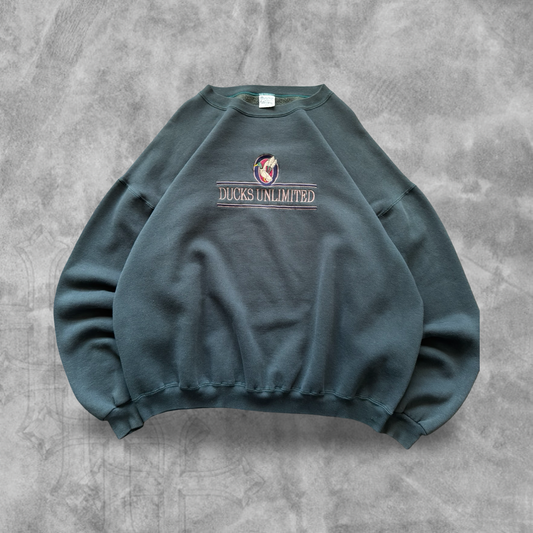 Forrest Green Ducks Unlimited Sweatshirt 1990s (XXL)