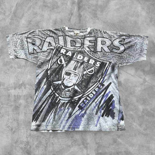 Multicolored Magic Johnson Oakland Raiders Shirt 1994 (L)