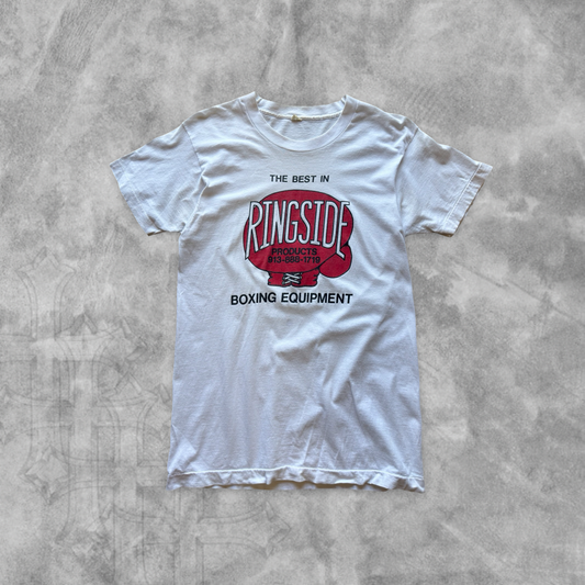 White Ring Side Boxing Shirt 1980a (S)