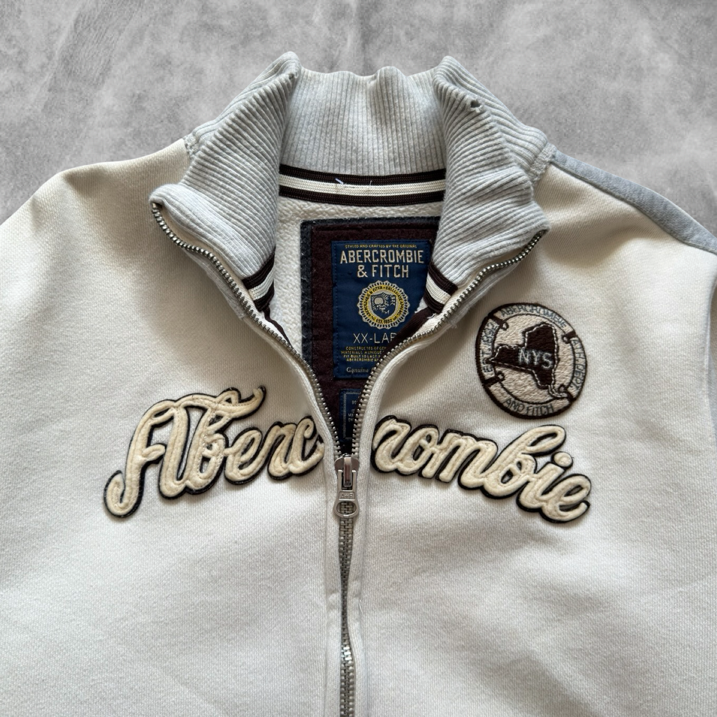Cream Abercrombie & Fitch Jacket 1990s (XL)