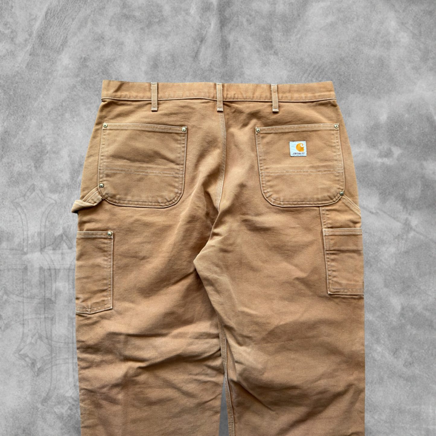 Tan Carhartt Double Knee Carpenter Pants 1990s (40x30)
