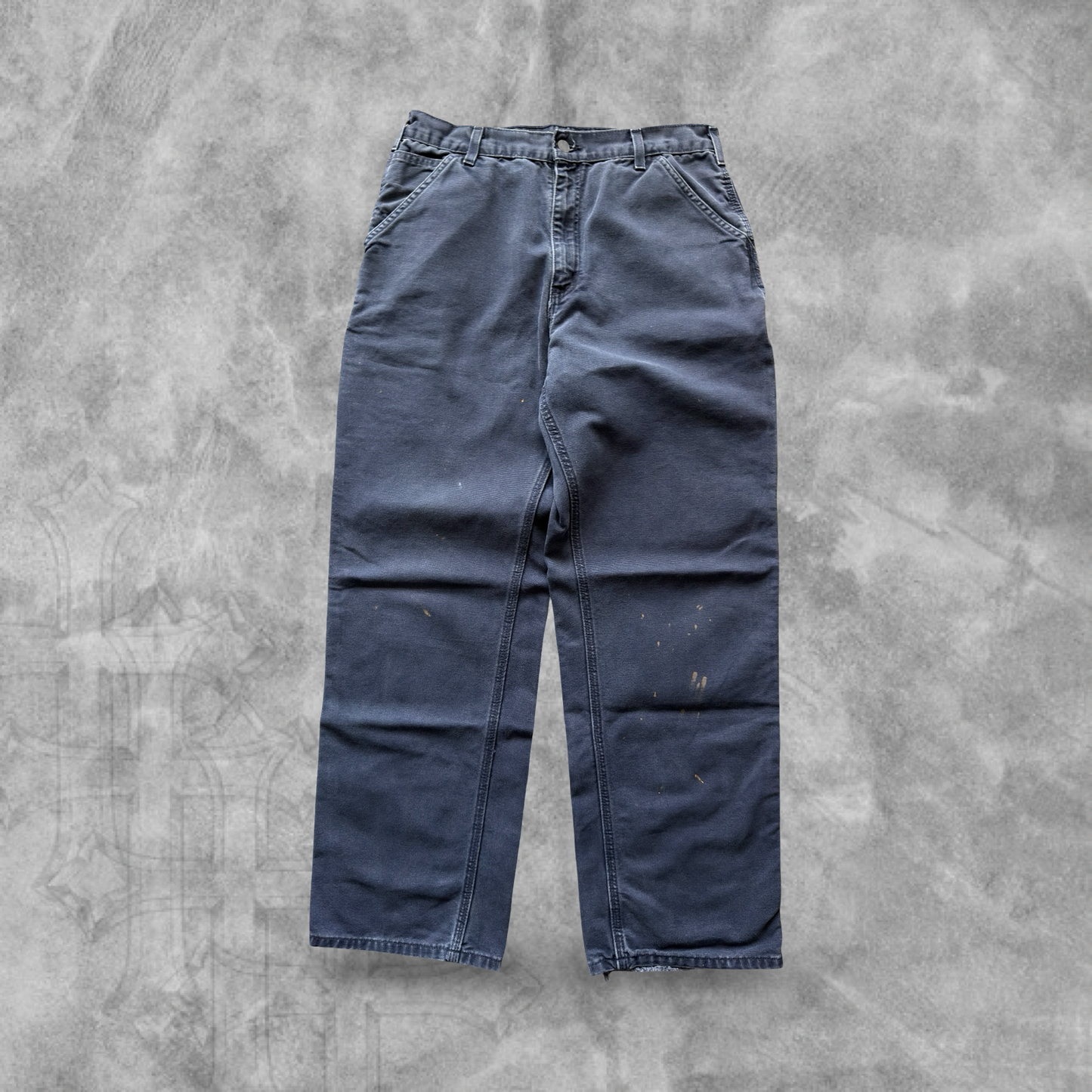 Navy Blue Carhartt Carpenter Pants 1900s (34x32)