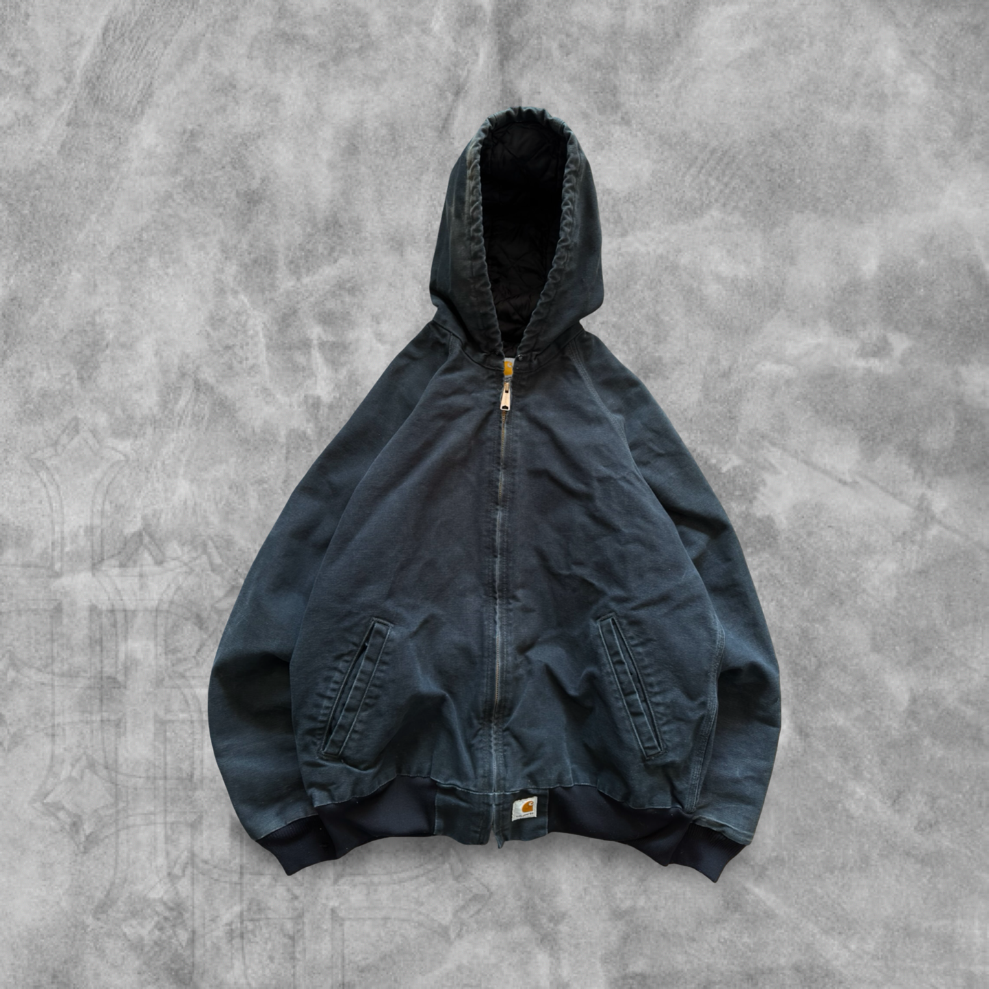Black Carhartt Hooded Jacket 2000s (M)