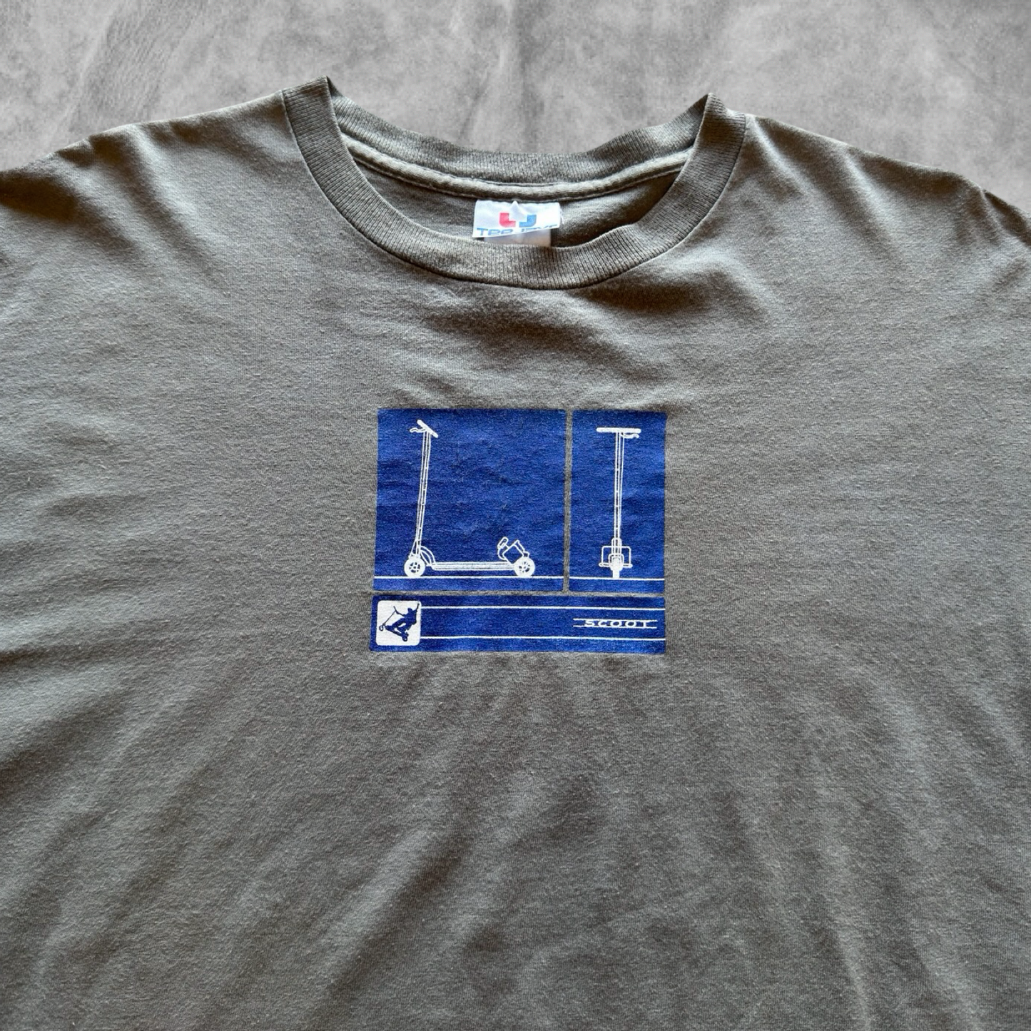 Olive Green Scooter Shirt 1990s (XL)