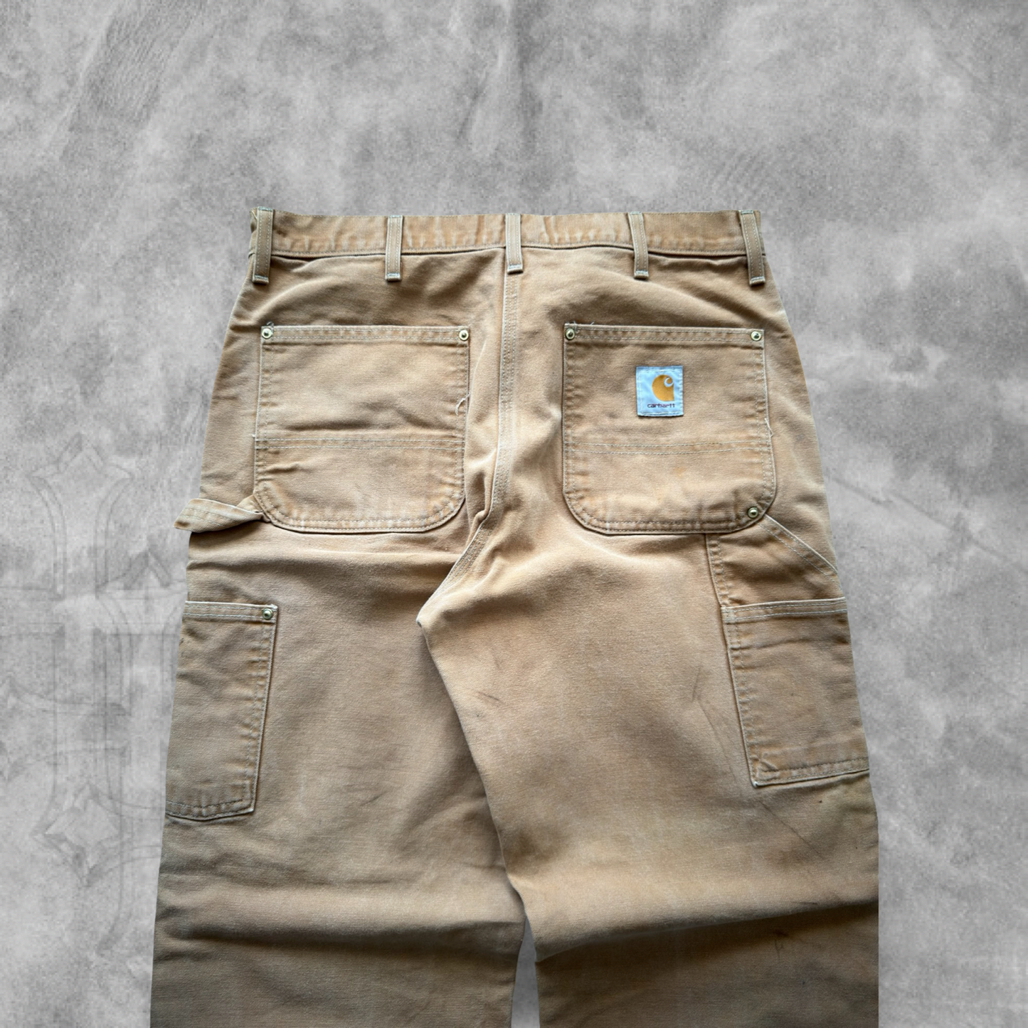 Tan Carhartt Double Knee Carpenter Pants 1990s (36x32)