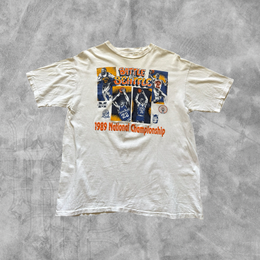 White NCAA Final Four Shirt 1989 (L)