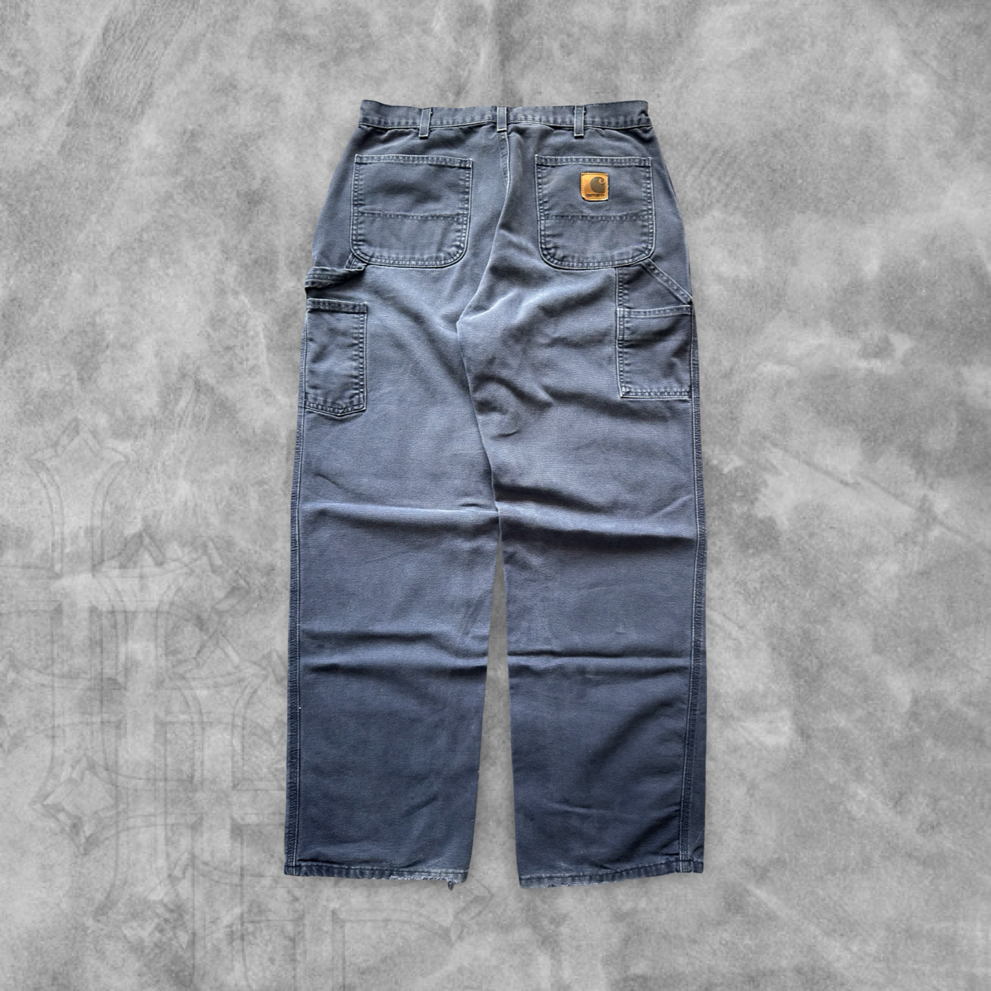 Navy Blue Carhartt Carpenter Pants 1900s (34x32)