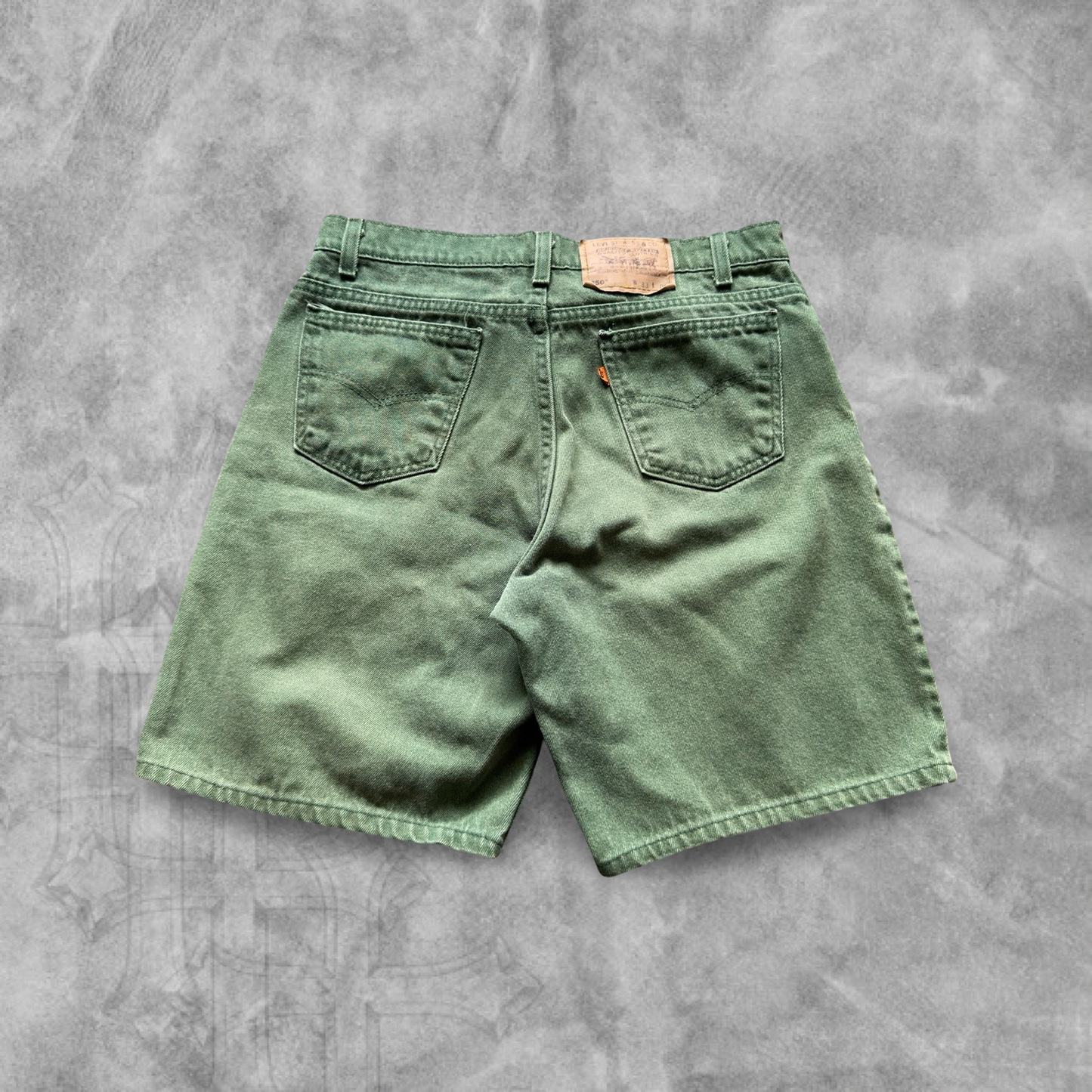 Sage Green Levi’s Orange Tab Shorts 1990s (31)