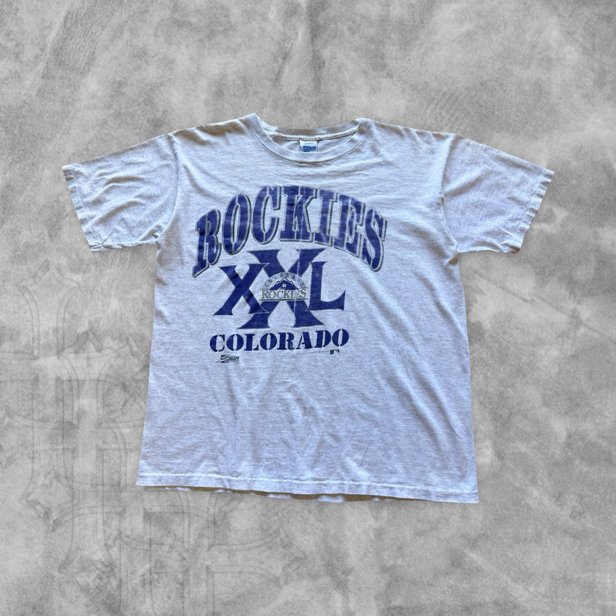 Heather Gray Colorado Rockies Shirt 1990s (L)