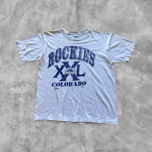Heather Gray Colorado Rockies Shirt 1990s (L)