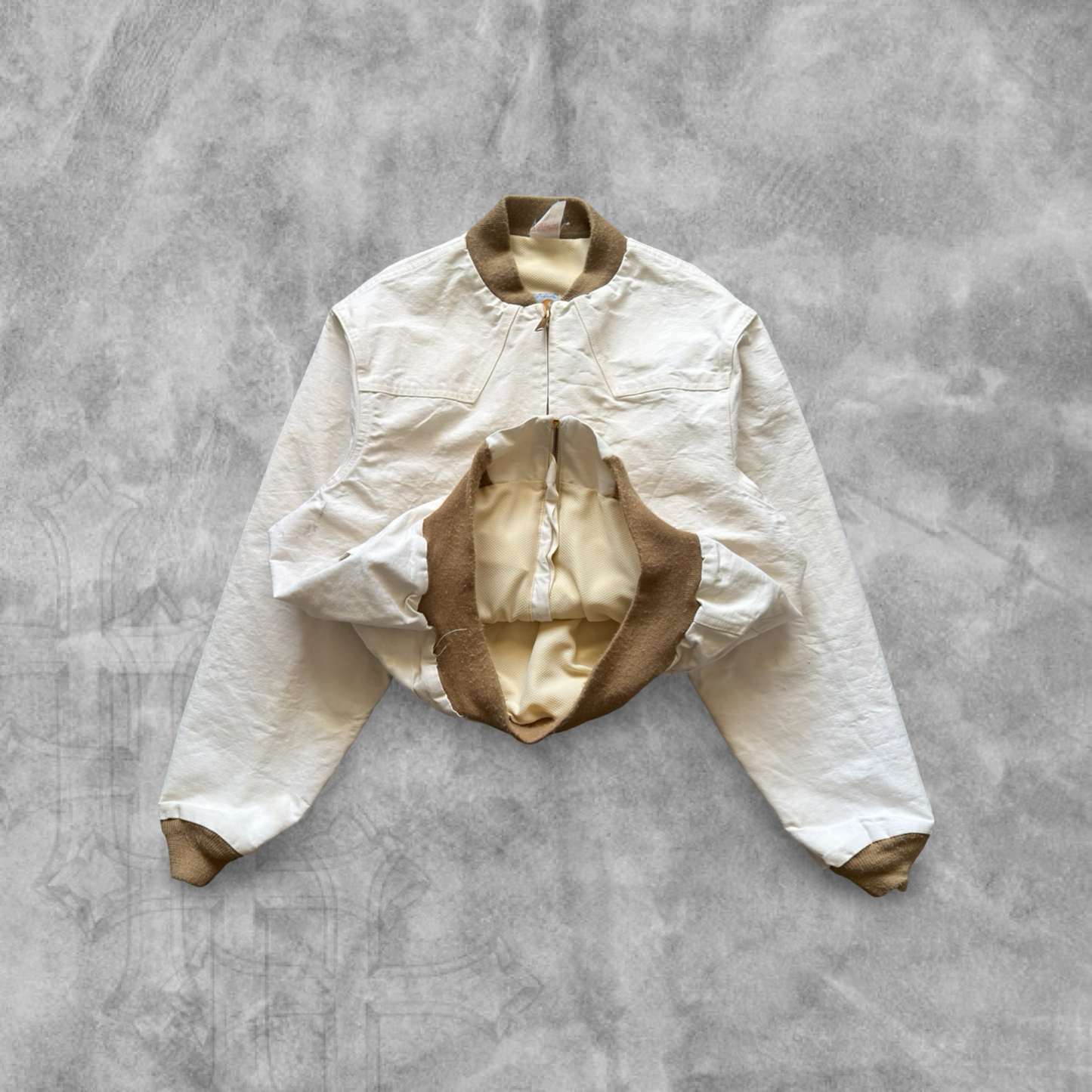 Bone White Carhartt Santa Fe Jacket 1989 (L)