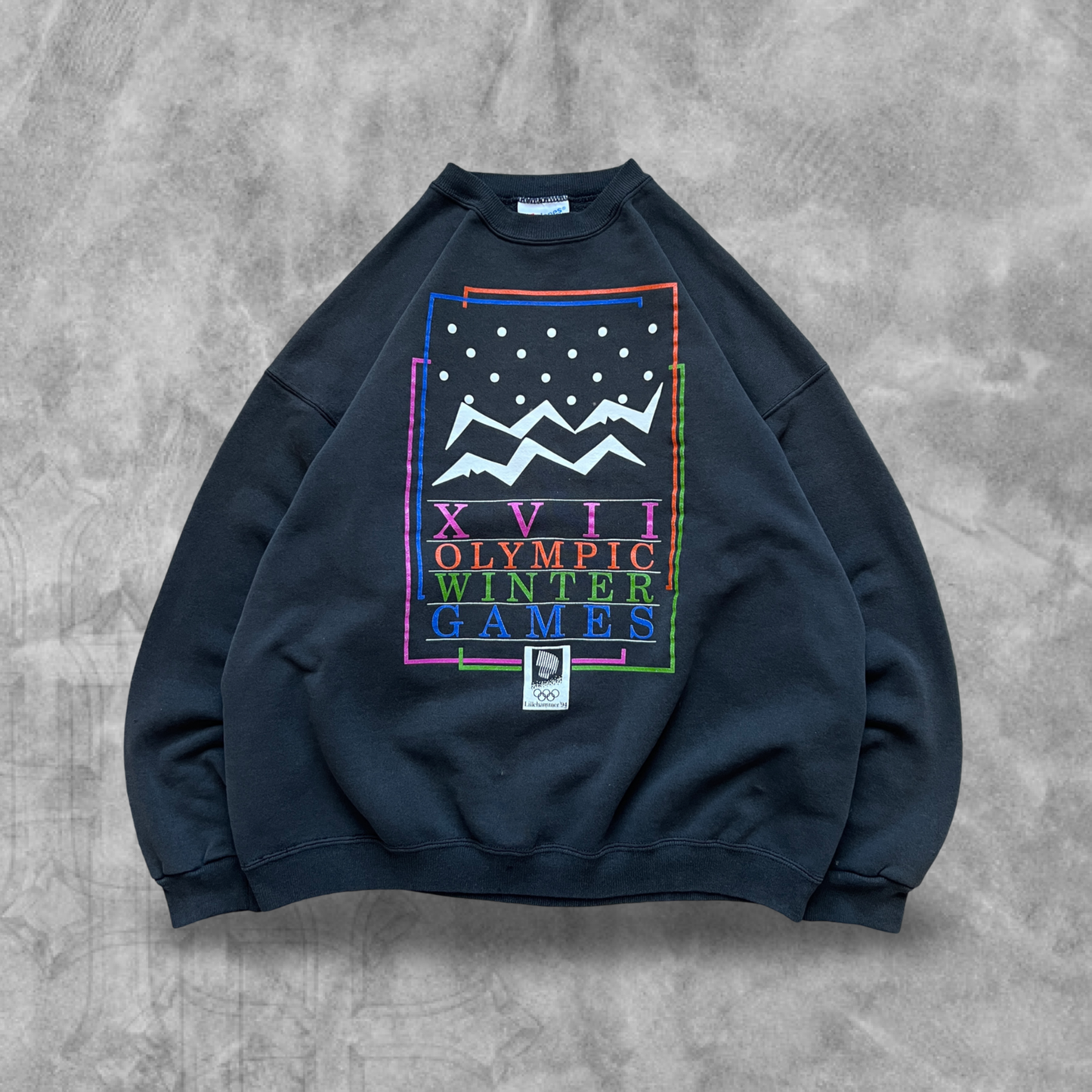 Black Winter Olympic Games Sweatshirt 1994 (L)